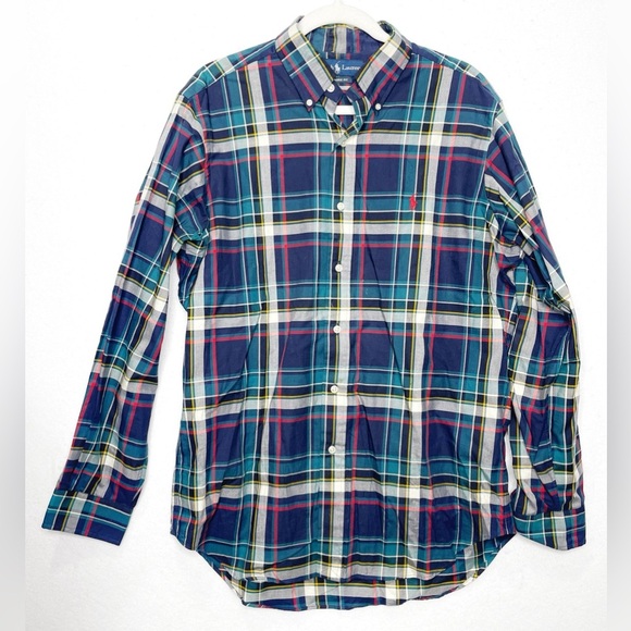 Polo Ralph Lauren Other - Polo Ralph Lauren Classic Fit Oxford Plaid Long Sleeve Button Front Shirt Medium